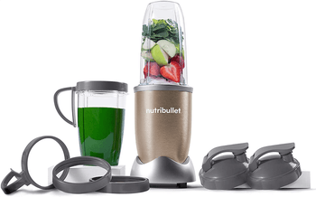 NutriBullet Pro – 13-Piece High-Speed Blender Mixer System with Hardcover Recipe Book Included (900 Watts)