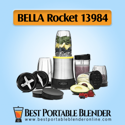  BELLA (13984) 15 Piece Rocket Extract PRO Power Blender Set,  Stainless Steel: Electric Personal Size Blenders: Home & Kitchen