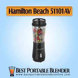 Black Color Hamilton Beach (51101AV) Personal Blender - [Value for Money] with fruit ingredients