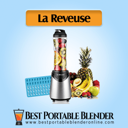 La Reveuse (1802) Personal Blender with fruit ingredients and ice cube tray