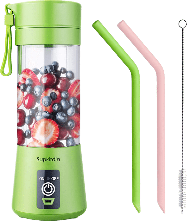 Supkitdin Personal Blender - USB Rechargeable Mini Fruit Mixer - Green