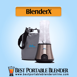 BlenderX CORDLESS Smoothie Blender crushing ice cubes - By Modern Comfort