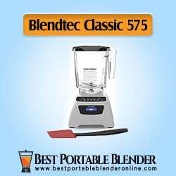 Blendtec Classic 575 Blender WildSide - Professional Grade Power Blender with 90-Oz Jar & Spoonula Spatula Bundle - White Color [High End Choice]