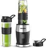 Fochea Smoothie Blender for travel, 500W Personal Blender with BPA-Free Sports Bottles (2 x 20-Oz) for Smoothies, Ice and Frozen Fruit