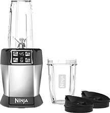 Ninja BL480 Nutri Ninja with 1000 Watt Auto-IQ Base for Juices, Shakes & Smoothies Personal Blender 18 and 24 Oz. BlackSilver