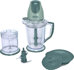 Ninja (QB900B) 400-Watt Blender, Food Processor for Frozen Blending, Chopping and Food Prep with 48-Ounce Pitcher and 16-Ounce Chopper Bowl, Silver