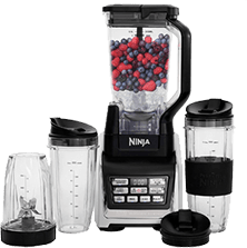 Nutri Ninja (BL642) Personal and Countertop Blender with 1200-Watt Auto-iQ Base, 72-Ounce Pitcher, and 18, 24, and 32-Ounce Cups with Spout Lids