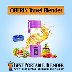 OBERLY Portable Blender for Travel with an ice cube tray - Fruit Mixing Machine [Best-Seller]