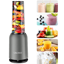 Cincred Portable Protein Shake Blender with 400ML travel cup[Updated 2020]