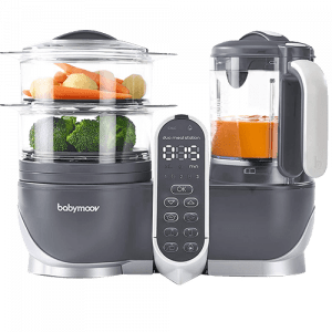 Duo Meal Station Baby Food Maker 6 in 1 Food Processor with Steam Cooker, Multi-Speed Blender, Baby Purees, Warmer, Defroster, Sterilizer (Nutritionist Approved)